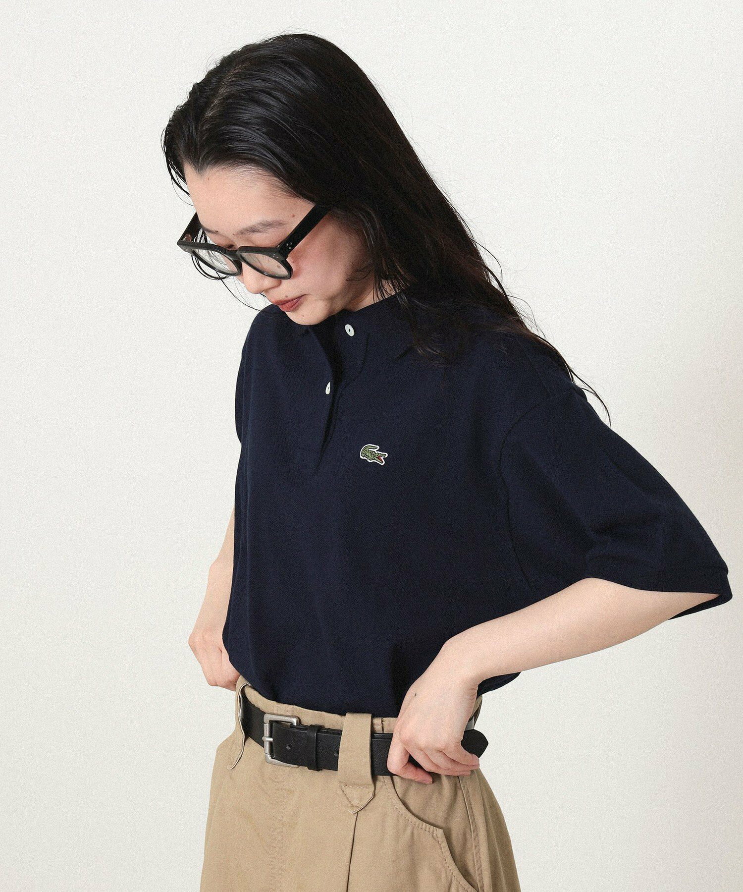 LACOSTE for BEAMS BOY  / 別注 ヘビーピケ ポロシャツ 24SS イージーケア
